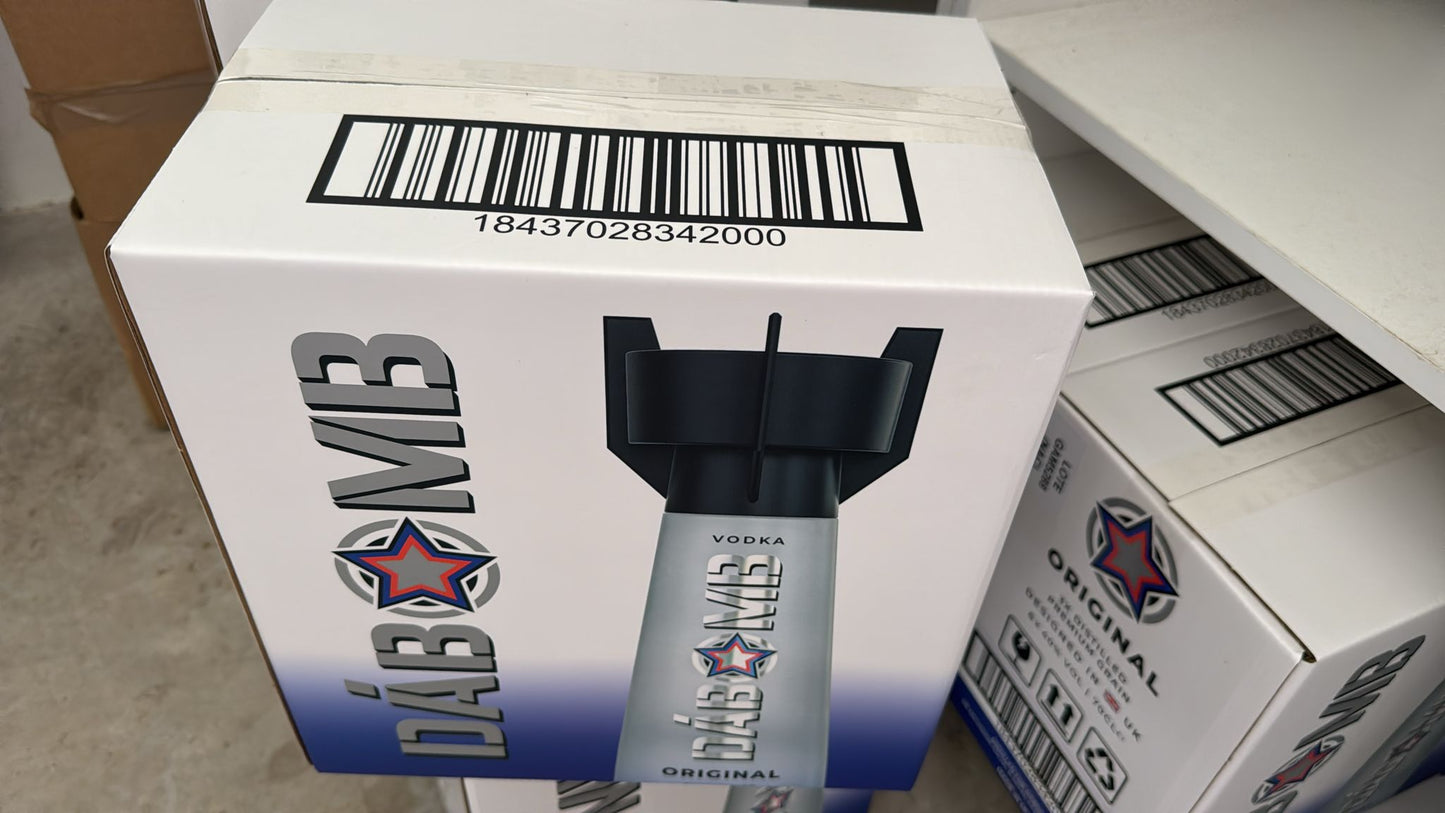 DaBomb – Case of 6 Premium Vodka Bottles (70 cl)